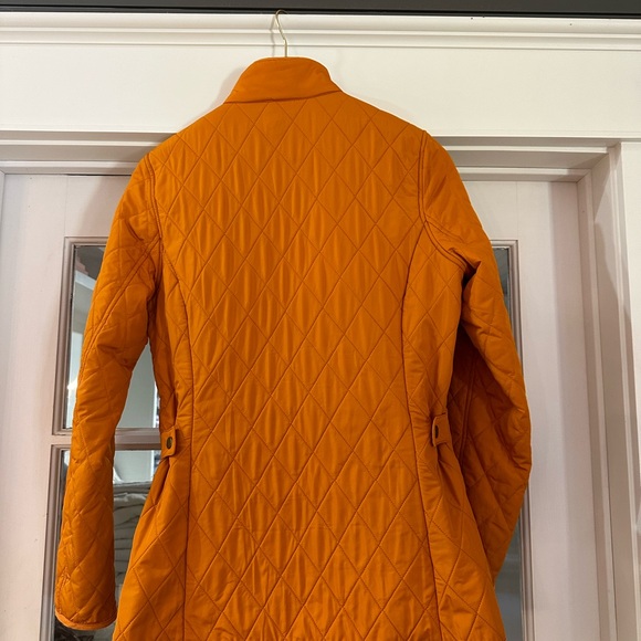 Fitted quilted jacket with chocolate fleece lining  worn once - Picture 2 of 3